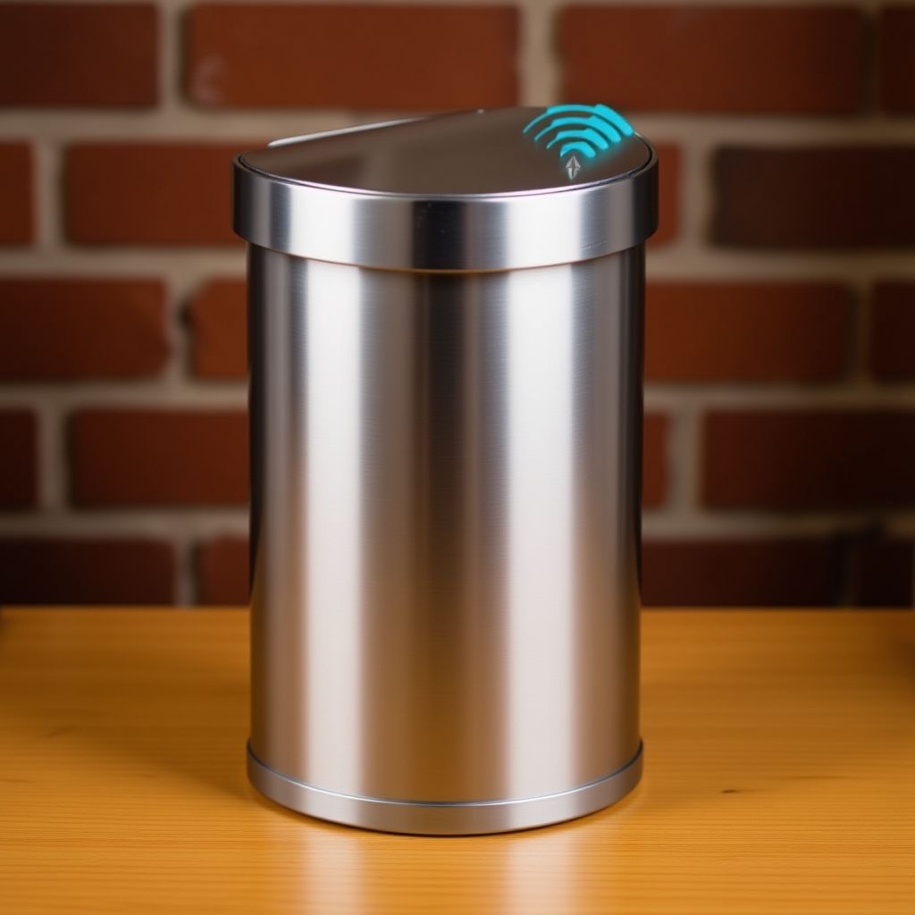 simplehuman 45L Semi-Round Sensor Trash Can