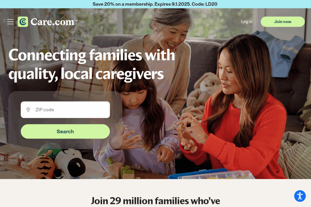 Screenshot of care.com