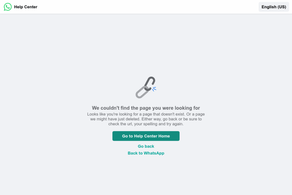 Screenshot of faq.whatsapp.com