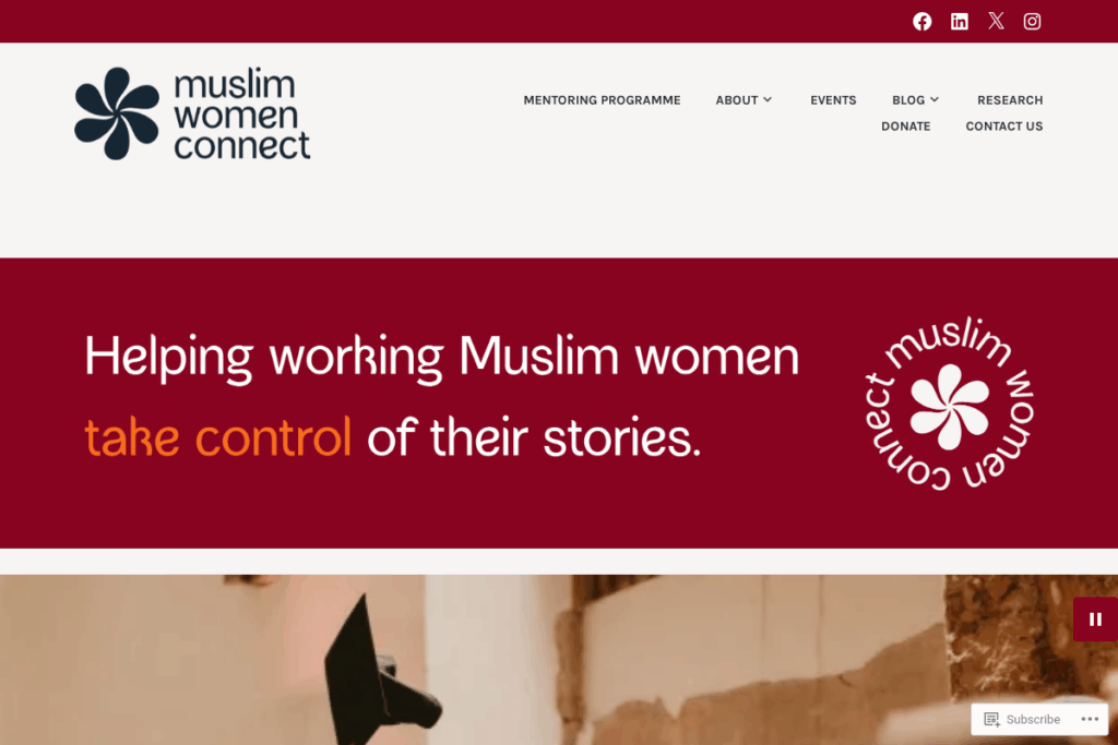 Screenshot of muslimwomenconnect.com