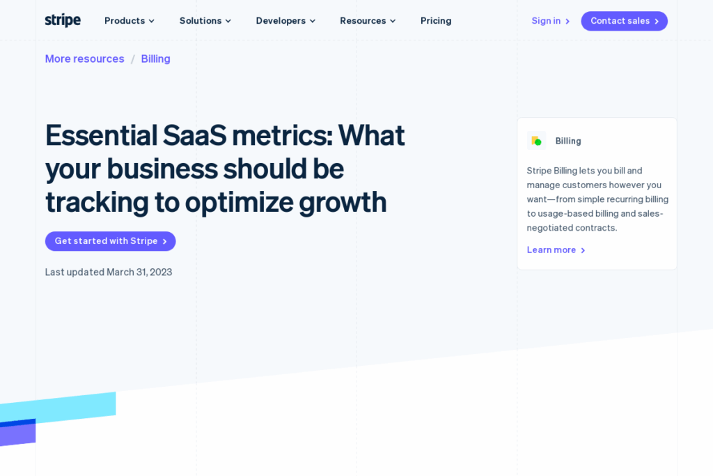 Screenshot of stripe.com