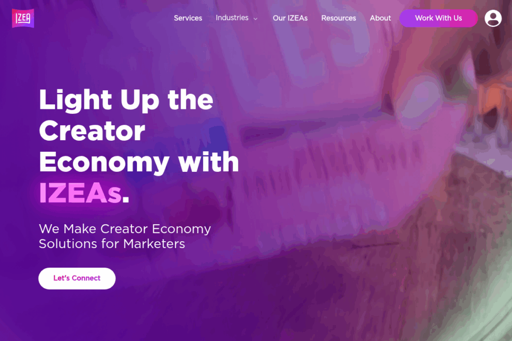 Screenshot of tapinfluence.com
