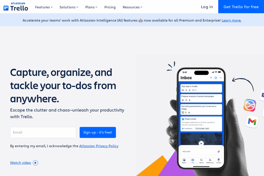 Screenshot of trello.com