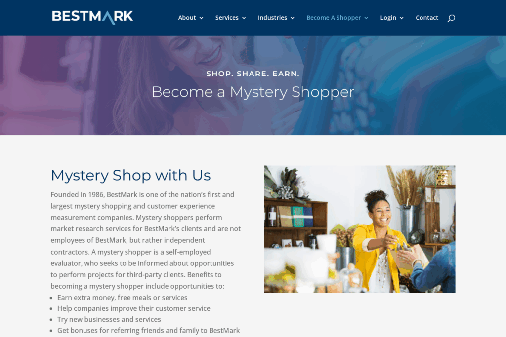 Screenshot of www.bestmark.com