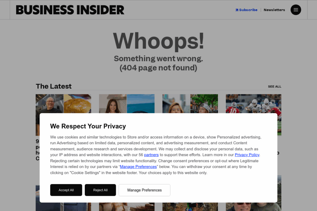 Screenshot of www.businessinsider.com