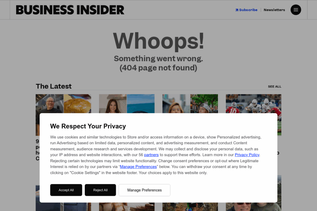 Screenshot of www.businessinsider.com