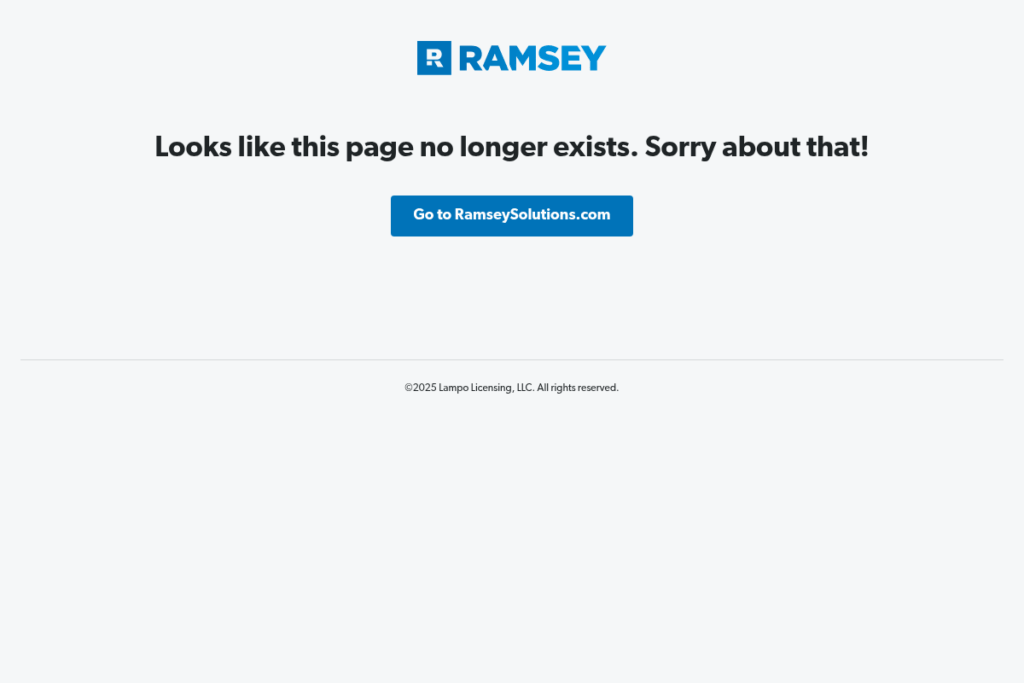 Screenshot of www.daveramsey.com