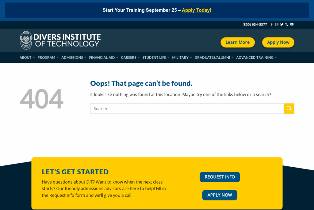Screenshot of www.diversinstitute.edu