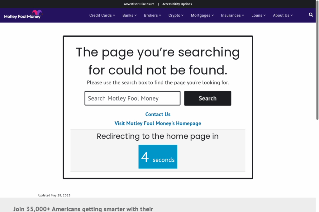 Screenshot of www.fool.com