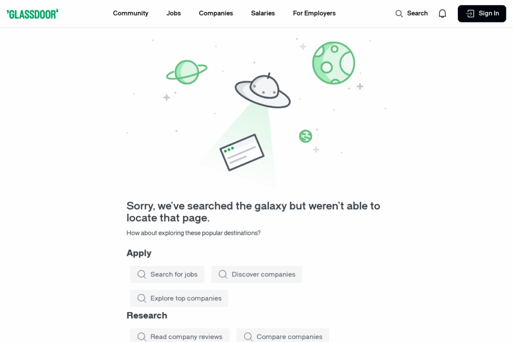 Screenshot of www.glassdoor.com