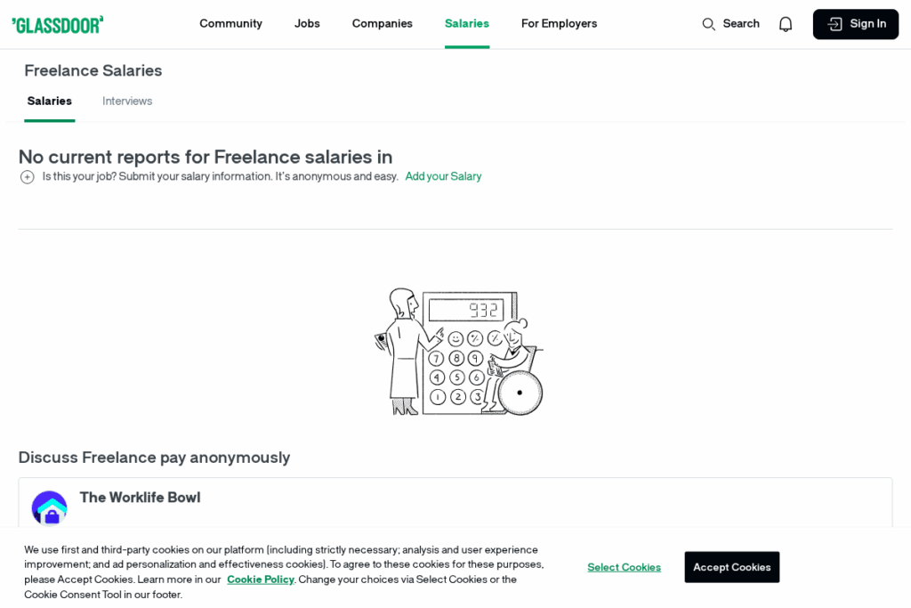 Screenshot of www.glassdoor.com