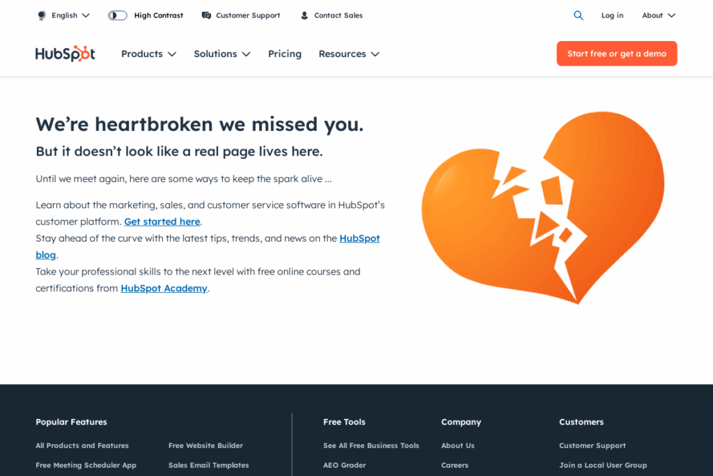 Screenshot of www.hubspot.com