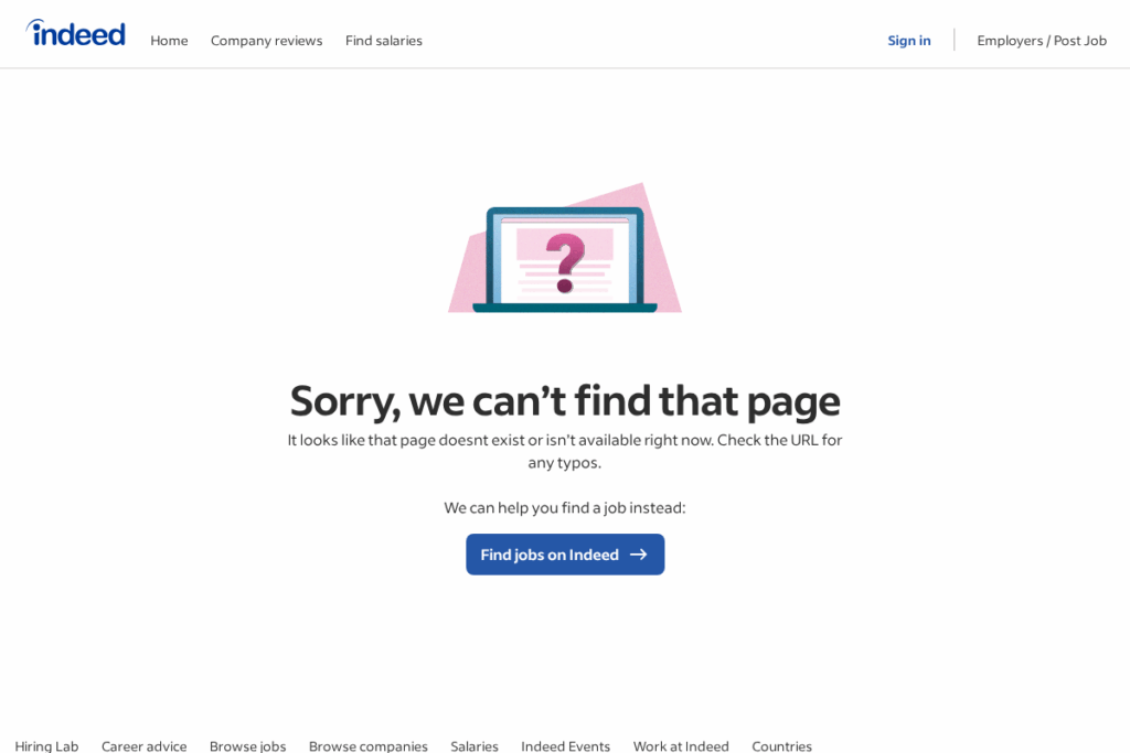 Screenshot of www.indeed.com