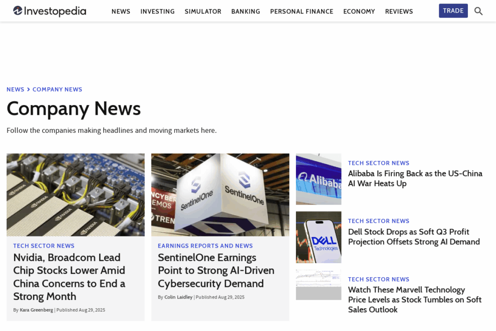 Screenshot of www.investopedia.com
