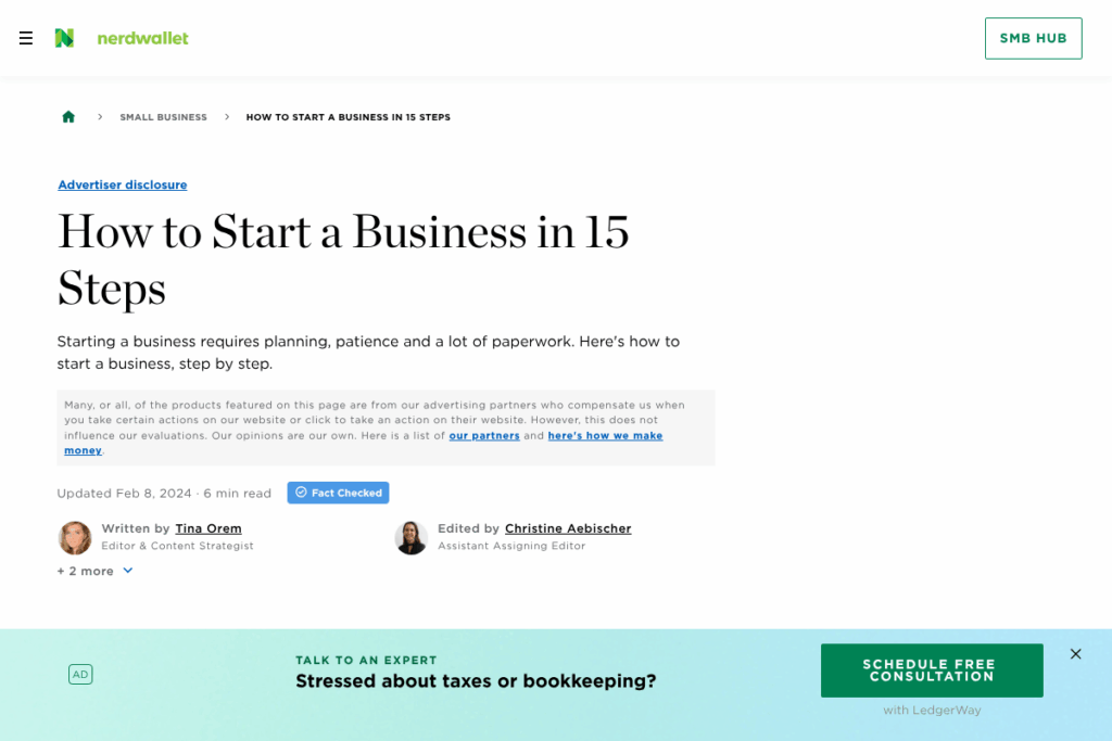 Screenshot of www.nerdwallet.com