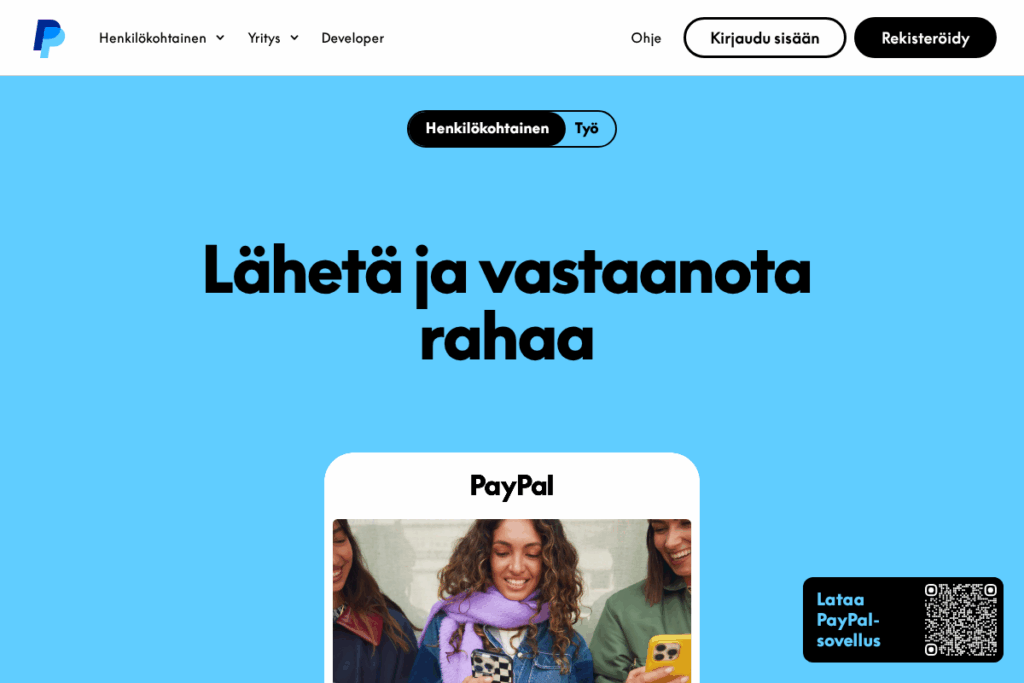 Screenshot of www.paypal.com