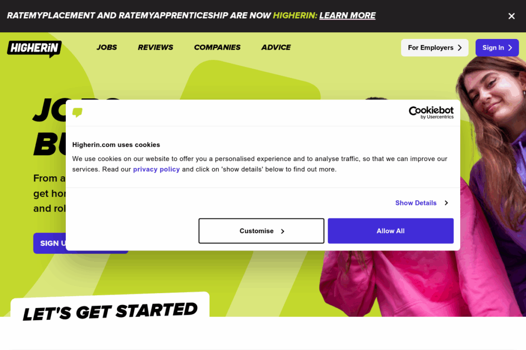 Screenshot of www.ratemyapprenticeship.co.uk