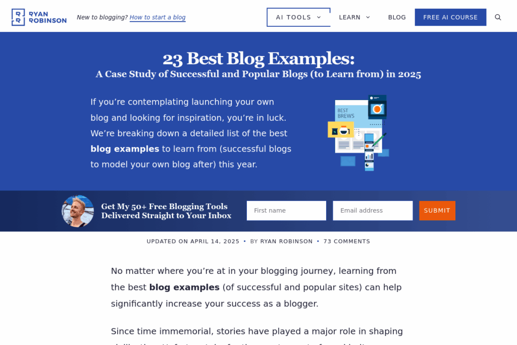 Screenshot of www.ryrob.com