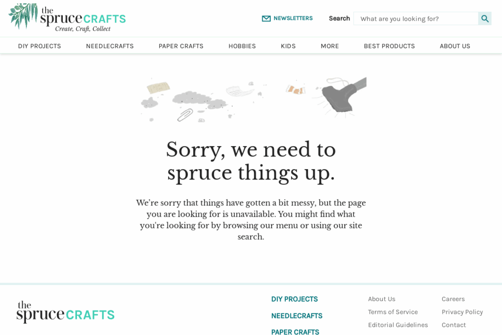 Screenshot of www.thesprucecrafts.com