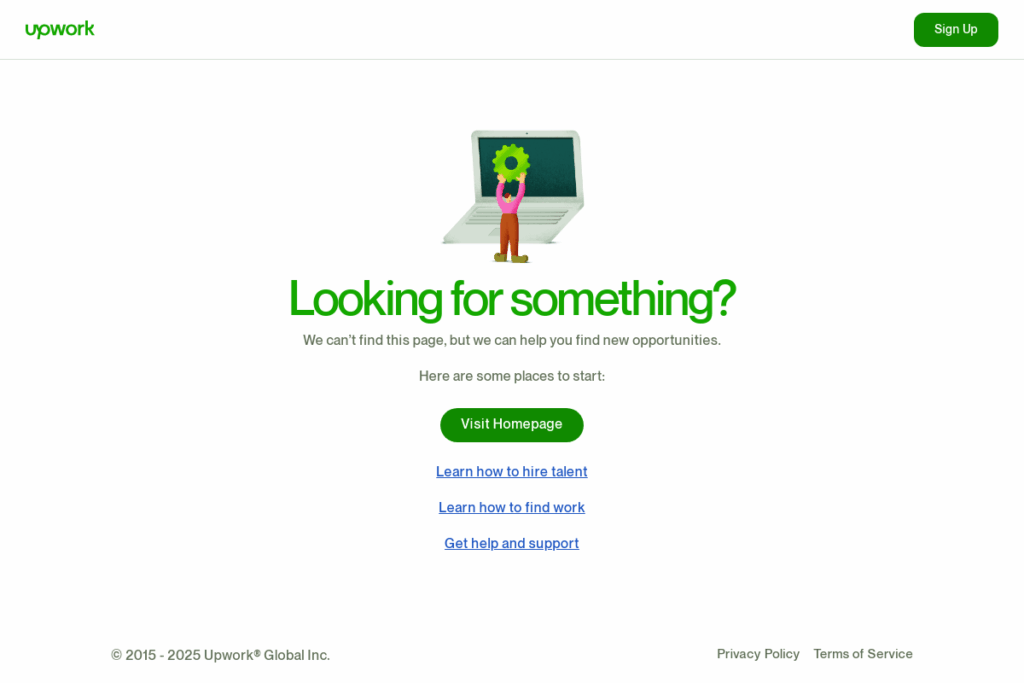 Screenshot of www.upwork.com