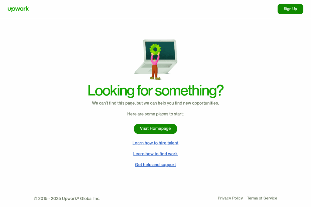Screenshot of www.upwork.com