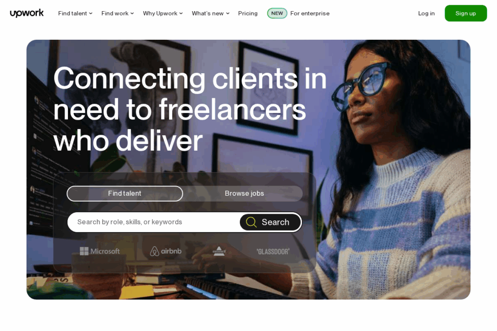 Screenshot of www.upwork.com