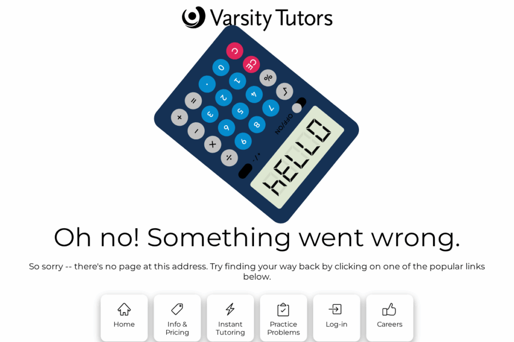 Screenshot of www.varsitytutors.com