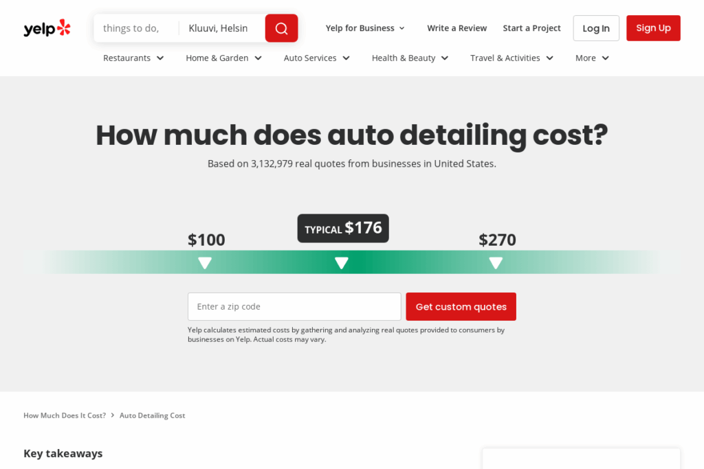 Screenshot of www.yelp.com