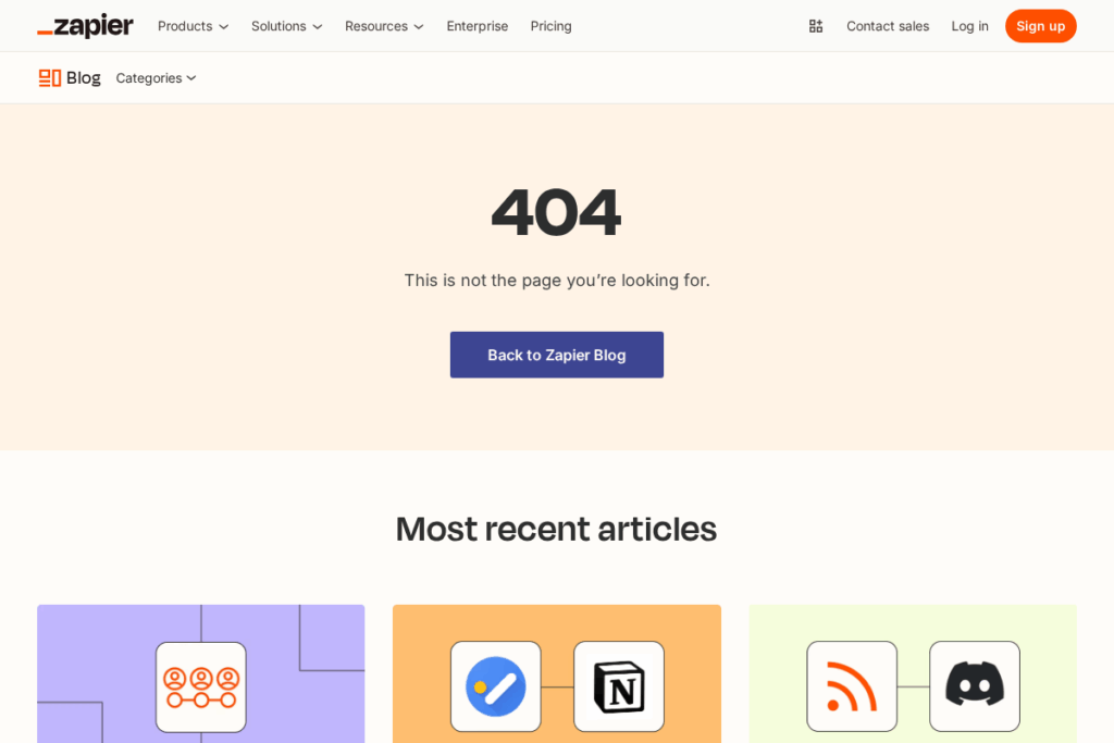 Screenshot of zapier.com