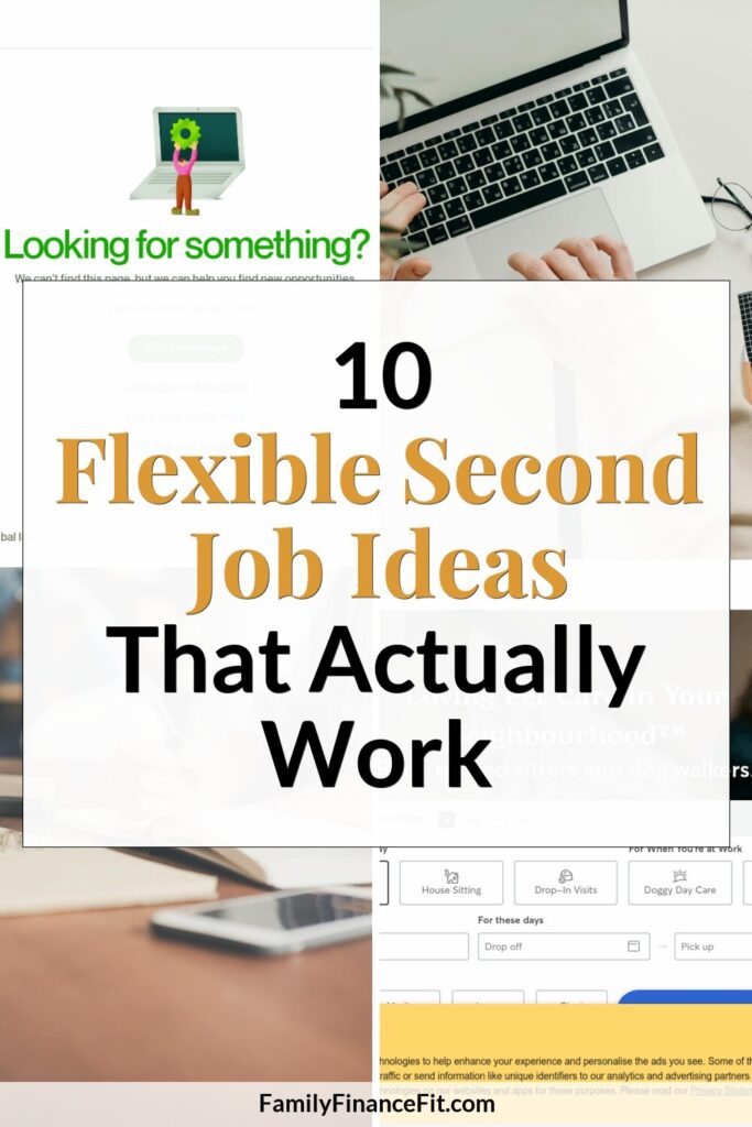 10 Flexible Second Job Ideas to Boost Your Income Pinterest Pin Image