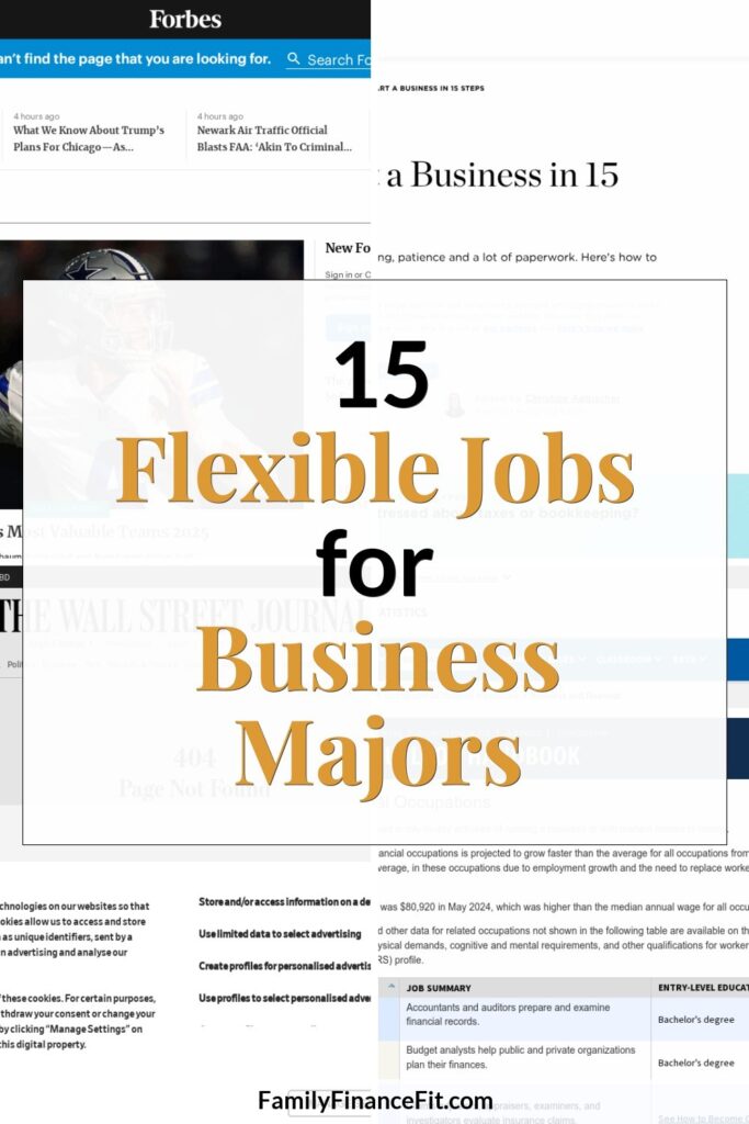 Best Jobs for Business Majors: Flexible Paths to Earn and Thrive Pinterest Pin Image