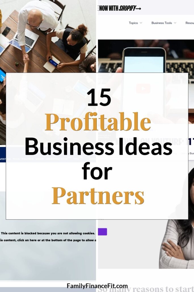 Creative Business Ideas for Partners: Profitable Side Hustles to Start Together Pinterest Pin Image