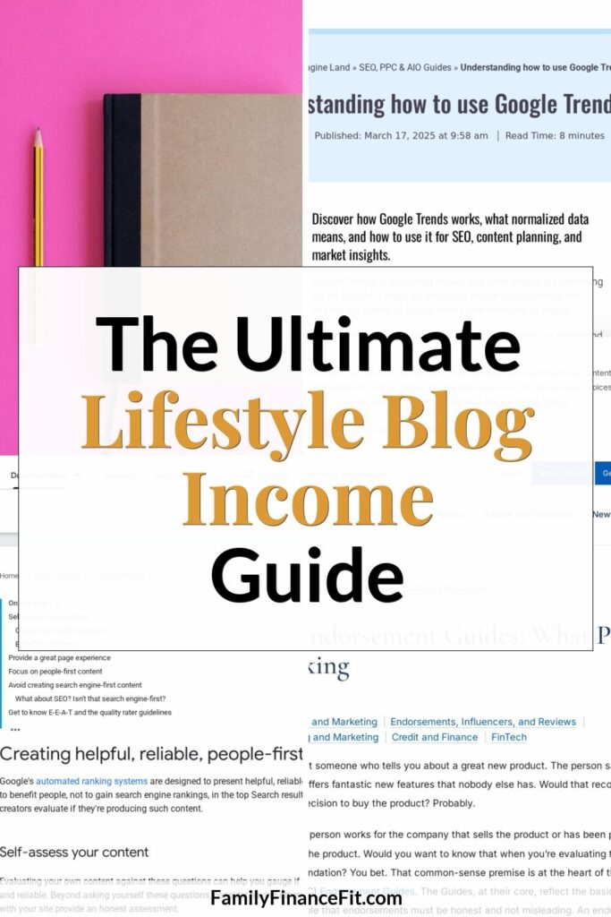 How Lifestyle Blogs Make Money: A Practical Step by Step Guide Pinterest Pin Image