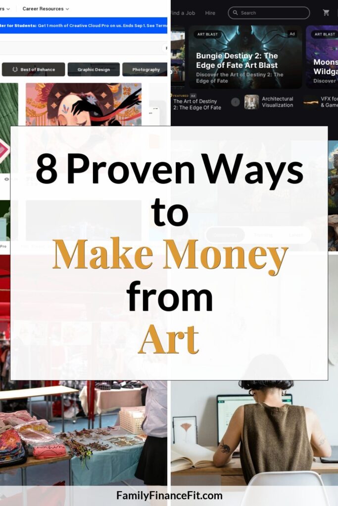 How to Make Money from Drawing: An 8-Step Guide to Turning Art into Income Pinterest Pin Image
