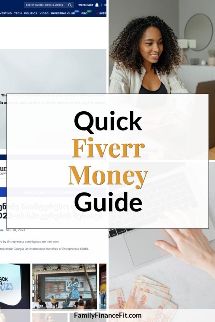 How to Make Money with Fiverr: A Step-by-Step Guide Pinterest Pin Image