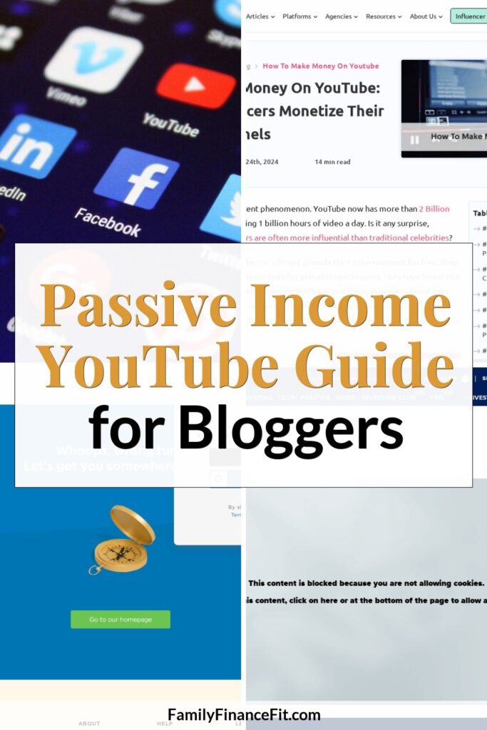 How to Start a Passive Income YouTube Channel for Blogging & Online Business Pinterest Pin Image
