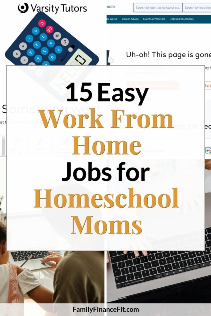 Jobs for Homeschooling Moms: Practical Ideas for Earning from Home Pinterest Pin Image