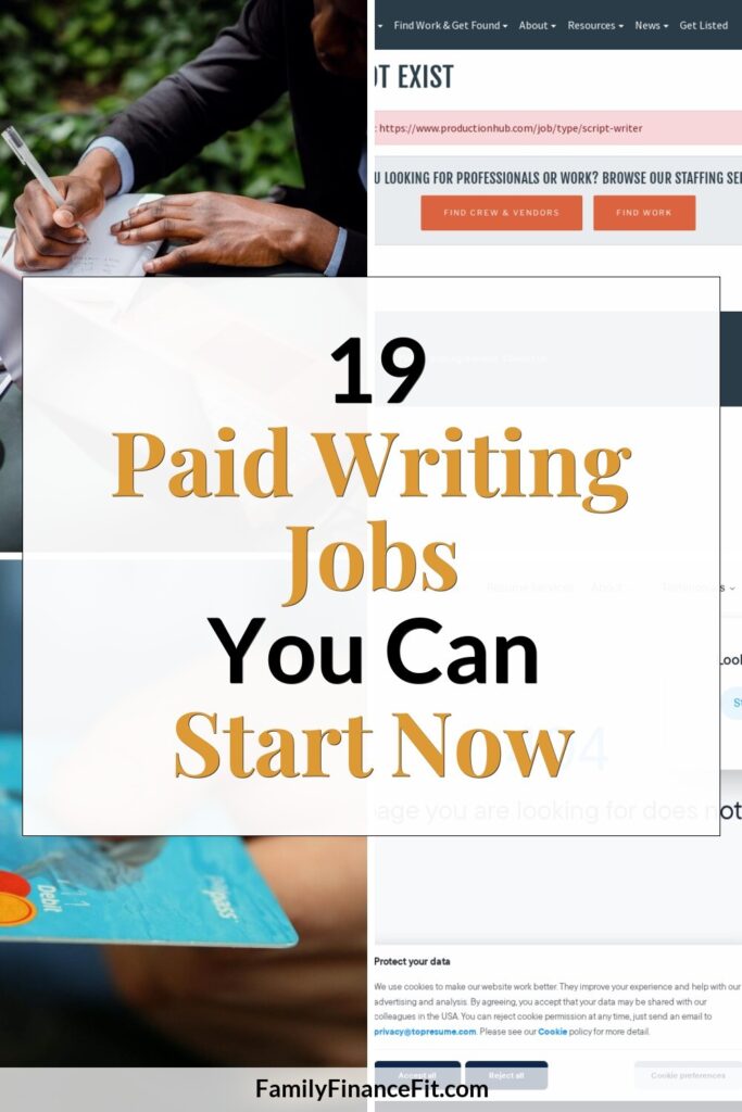 19 Paid Online Writing Jobs You Can Start This Month Pinterest Pin Image