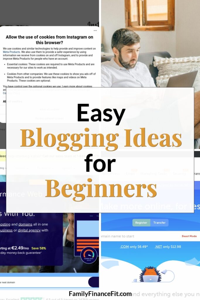 Easy Small Business Ideas: Make Money Blogging for Beginners Pinterest Pin Image