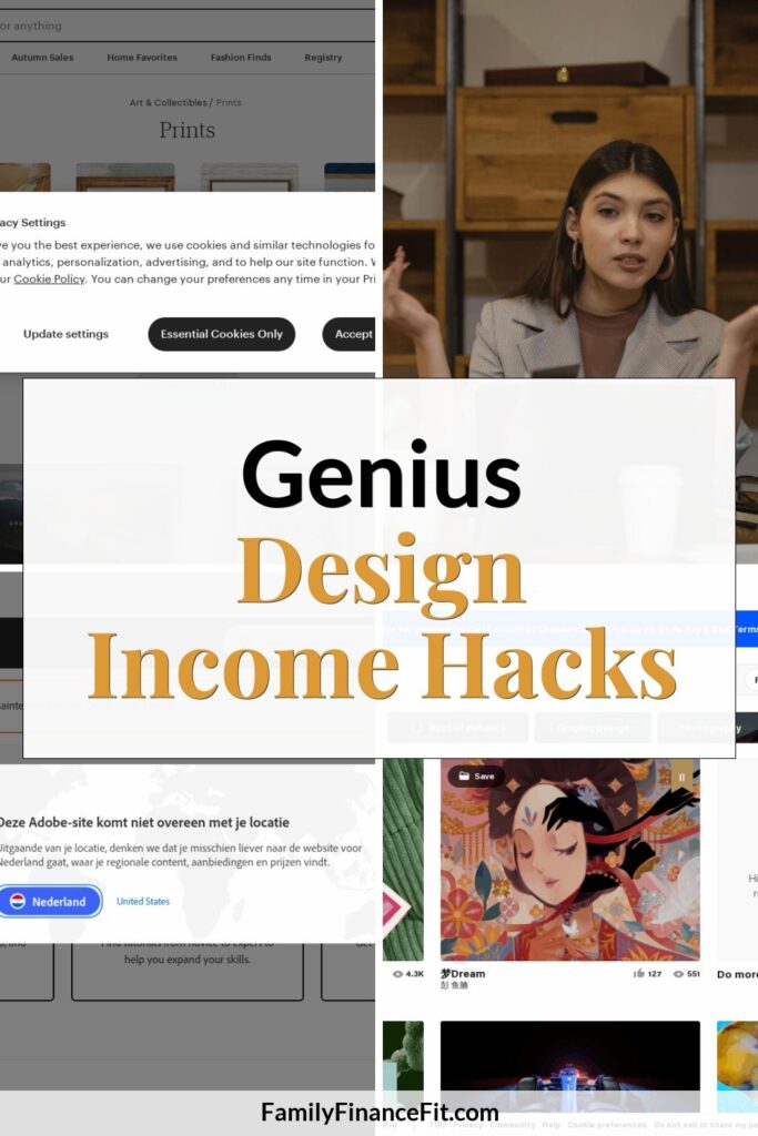 How to Get Paid for Design: Turning Creativity into a Profitable Side Hustle Pinterest Pin Image