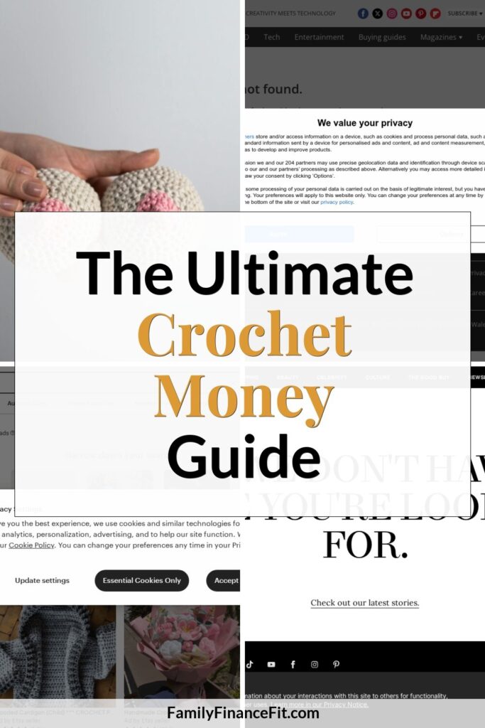 How to Make Money from Crochet: A Step-by-Step Guide for Crafters Pinterest Pin Image