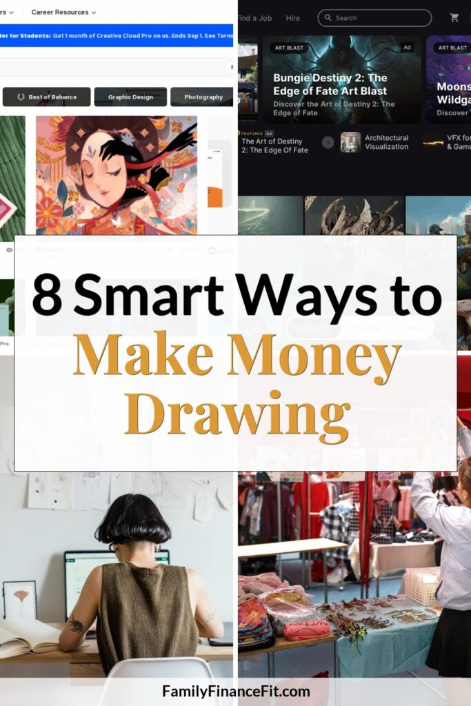 How to Make Money from Drawing: An 8-Step Guide to Turning Art into Income Pinterest Pin Image