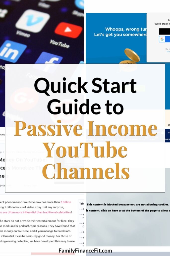 How to Start a Passive Income YouTube Channel for Blogging & Online Business Pinterest Pin Image