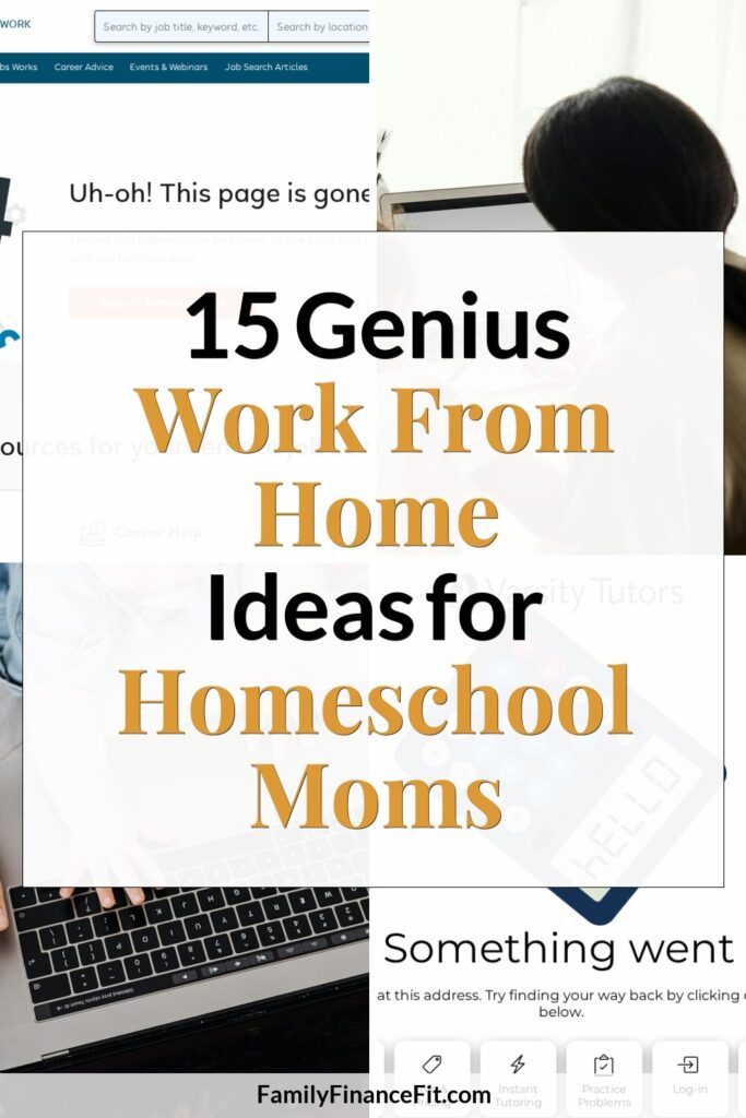 Jobs for Homeschooling Moms: Practical Ideas for Earning from Home Pinterest Pin Image