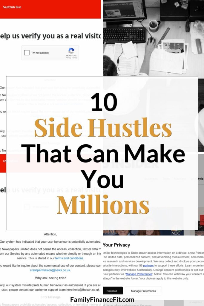 Jobs That Pay Millions: Side Hustles That Can Scale Sky High Pinterest Pin Image