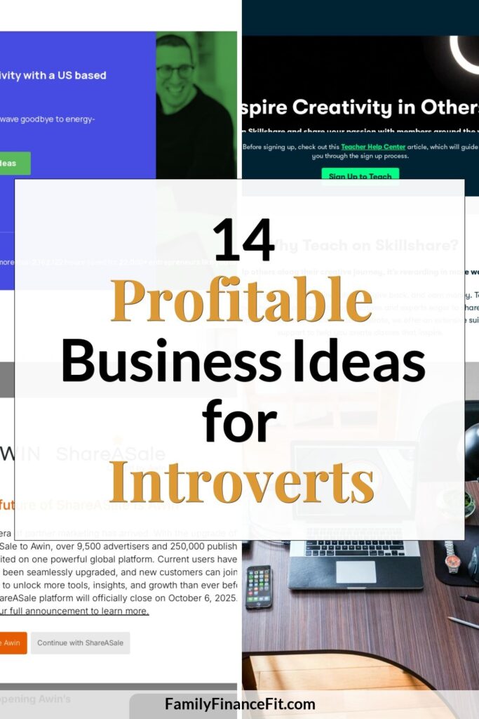 14 Smart Business Ideas for Introverts: Quiet Paths to Profitable Side Hustles Pinterest Pin Image