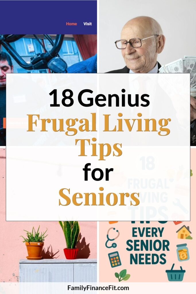 18 Frugal Living Tips Every Senior Needs Pinterest Pin Image