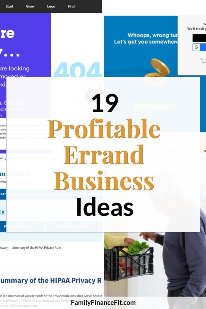 19 Profitable Business Ideas for Running Errands Pinterest Pin Image