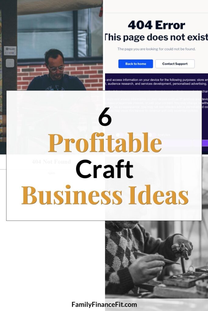 6 Profitable Craft Business Ideas to Turn Your Creativity Into Cash Pinterest Pin Image
