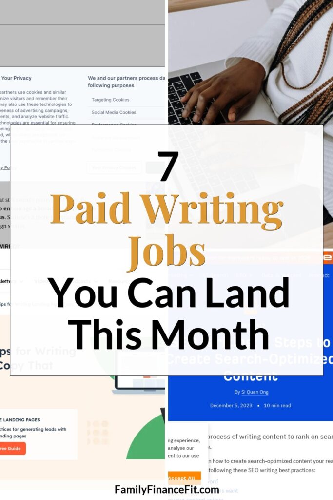 7 Paid Online Writing Jobs You Can Start This Month Pinterest Pin Image